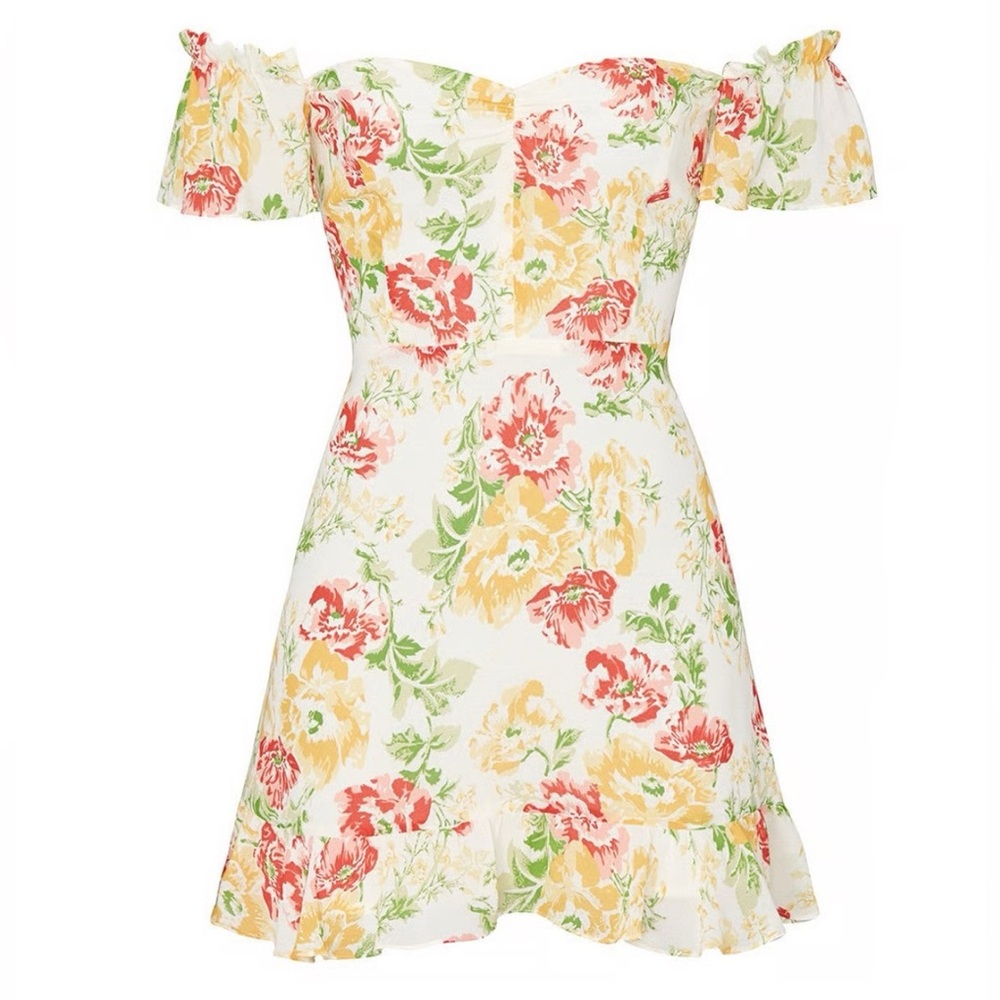 NWT Reformation Hyacinth Floral In Winona Dress 6